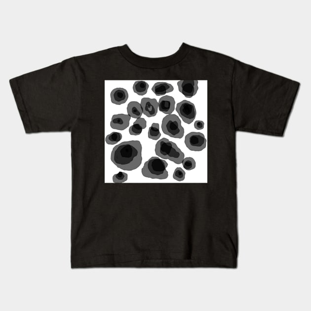 Spots abstract art Kids T-Shirt by art64